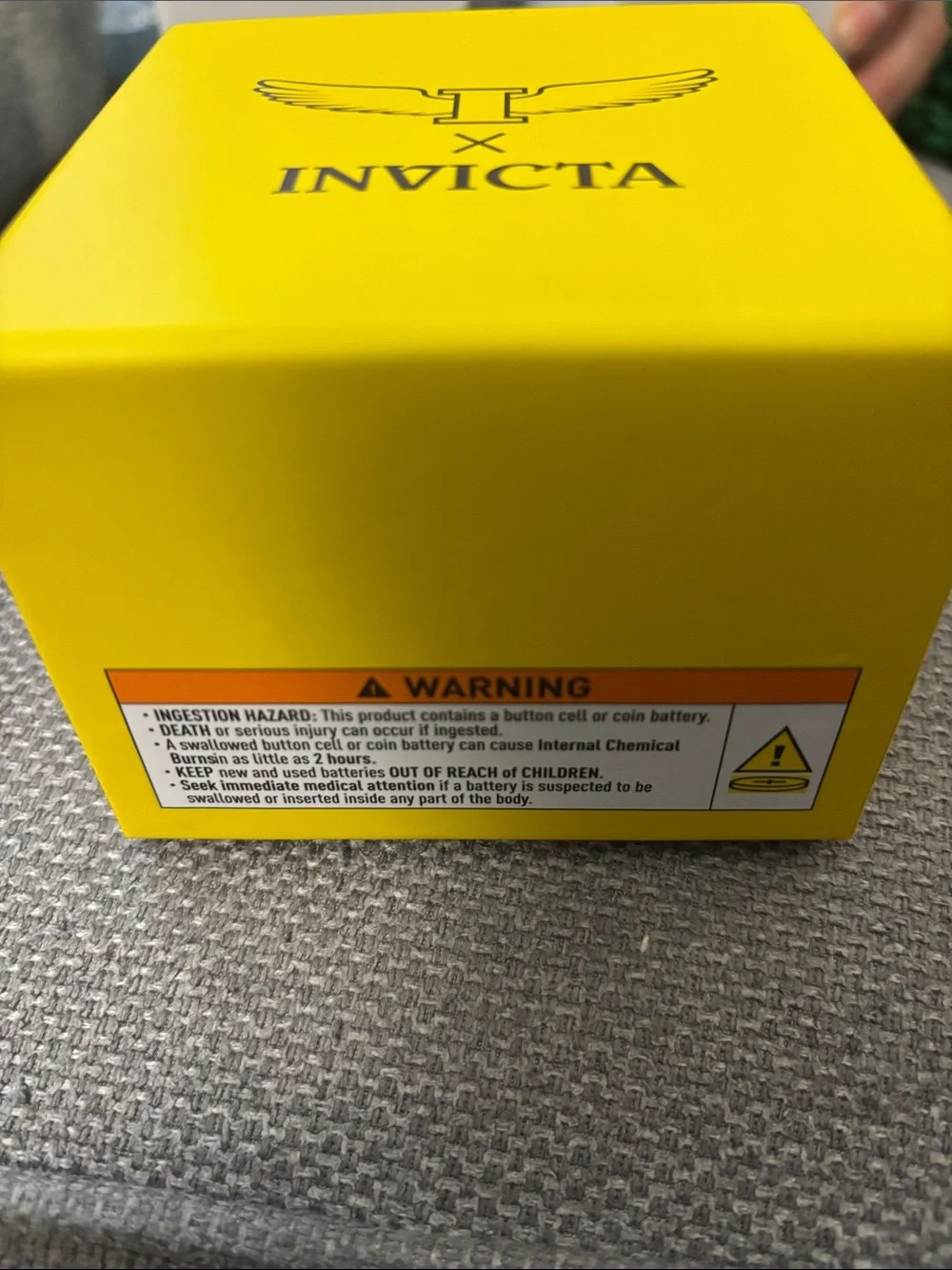 Invicta Silver Stainless Steel Watch with Blue Dial
